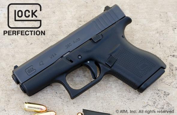 Glock 42 380 ACP Pocket Carry Pistol 3.26" Barrel 6 Rounds